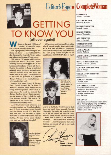 Complete Woman - April 1993 - Love Advice, Your Questions Answered