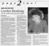 Rocky Mountain News - June 27, 1994 - Carolyn Bushong - The self-reliant woman has done it again
