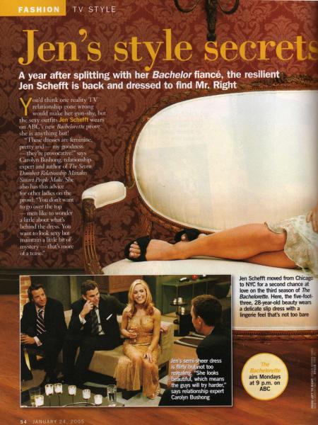 Life & Style Weekly - January 24, 2005 - Jen's style secrets for love