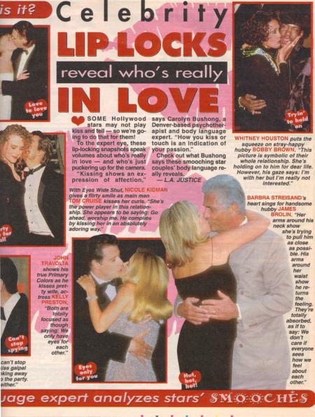 National Examiner - November 2, 1999 - Celebrity Lip Locks reveal who's really In Love