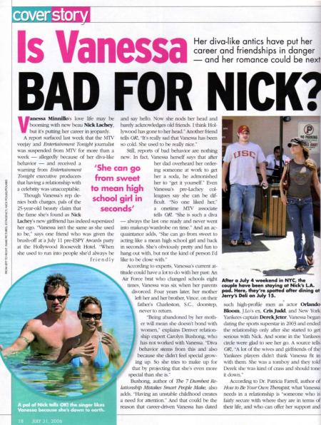 OK Magazine - July 2006 - Is Vanessa Bad for Nick?