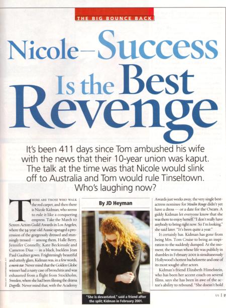 US Weekly - April 1, 2002 - Nicole - Success Is the Best Revenge