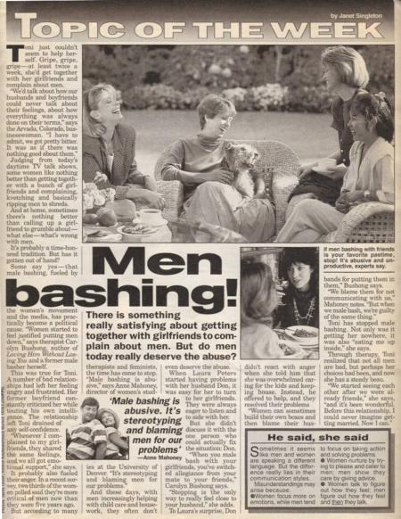 Woman's World - October 19, 1993 - Men Bashing!