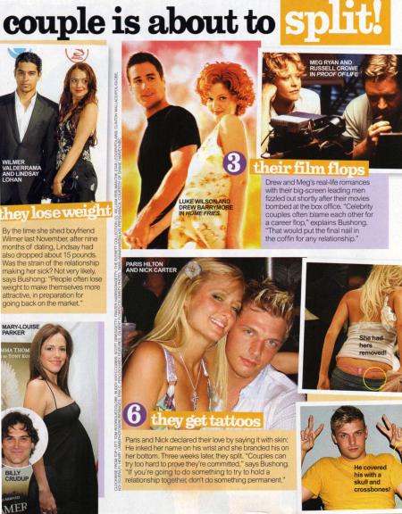 InTouch Weekly - January 31, 2005 - The 6 signs a celebrity couple is about to split!