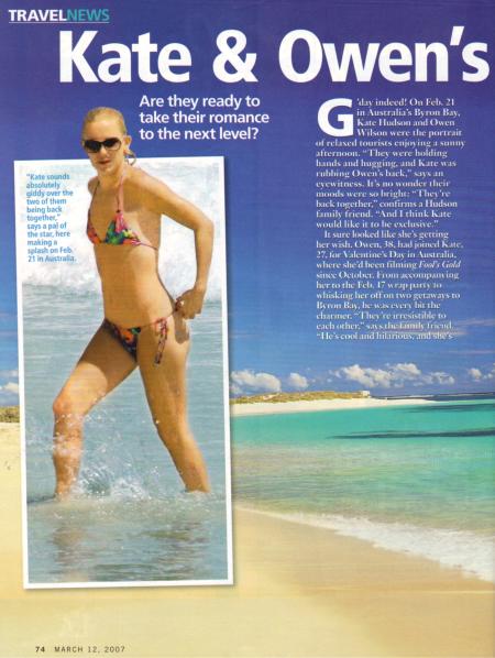 Life & Style - March 12, 2007 - Kate & Owen's Aussie getaway